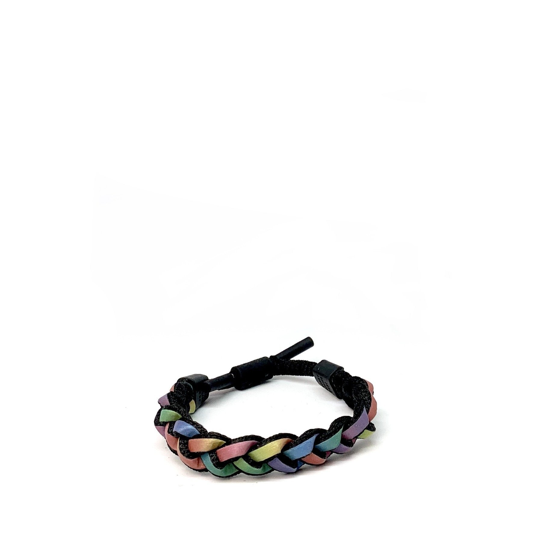  Braided Reflected  Color Shoelace Bracelet   TrendyLookingDude®️