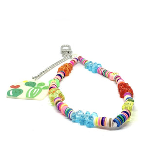 COLORFUL RAINBOW ACRYLIC BEAD MOBILE PHONE CHAIN FASHION 2021 HEART LETTER SHAPE CELLPHONE ACCESSORIES PENDANT STRAP LANYARD vasttrend trendy looking dude