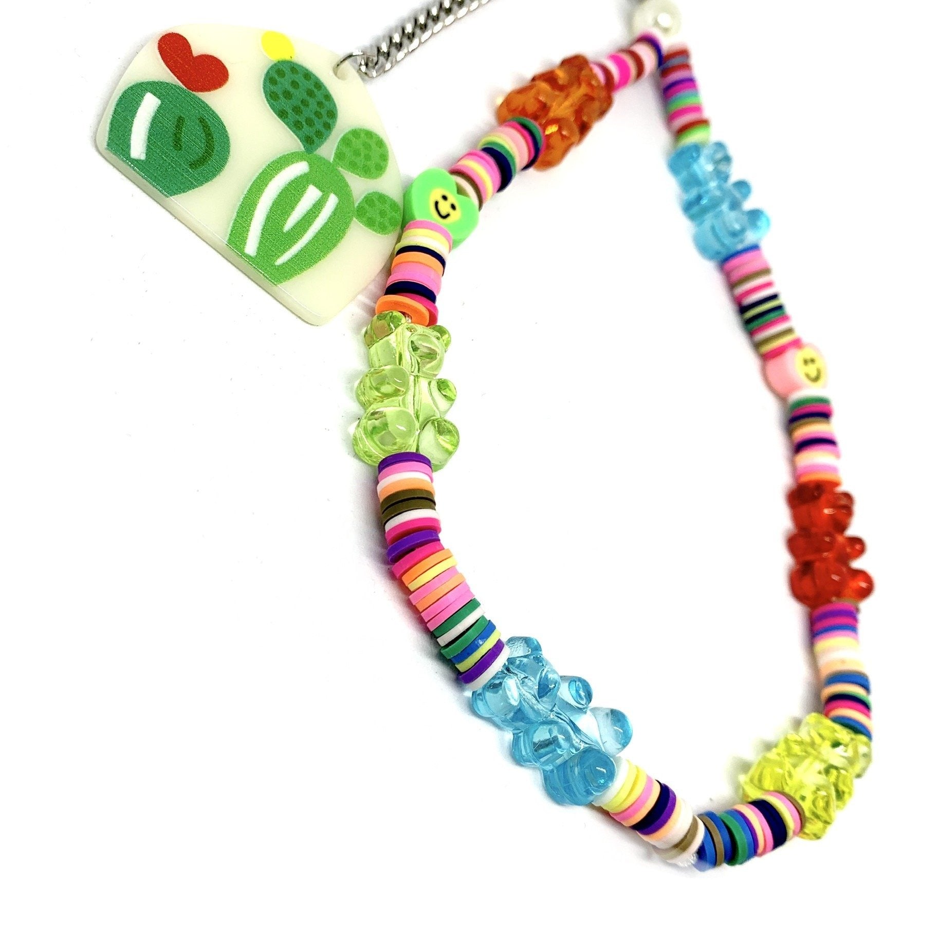 COLORFUL RAINBOW ACRYLIC BEAD MOBILE PHONE CHAIN FASHION 2021 HEART LETTER SHAPE CELLPHONE ACCESSORIES PENDANT STRAP LANYARD vasttrend trendy looking dude