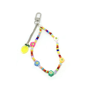 COLORFUL RAINBOW ACRYLIC BEAD MOBILE PHONE CHAIN FASHION 2021 HEART LETTER SHAPE CELLPHONE ACCESSORIES PENDANT STRAP LANYARD vasttrend trendy looking dude