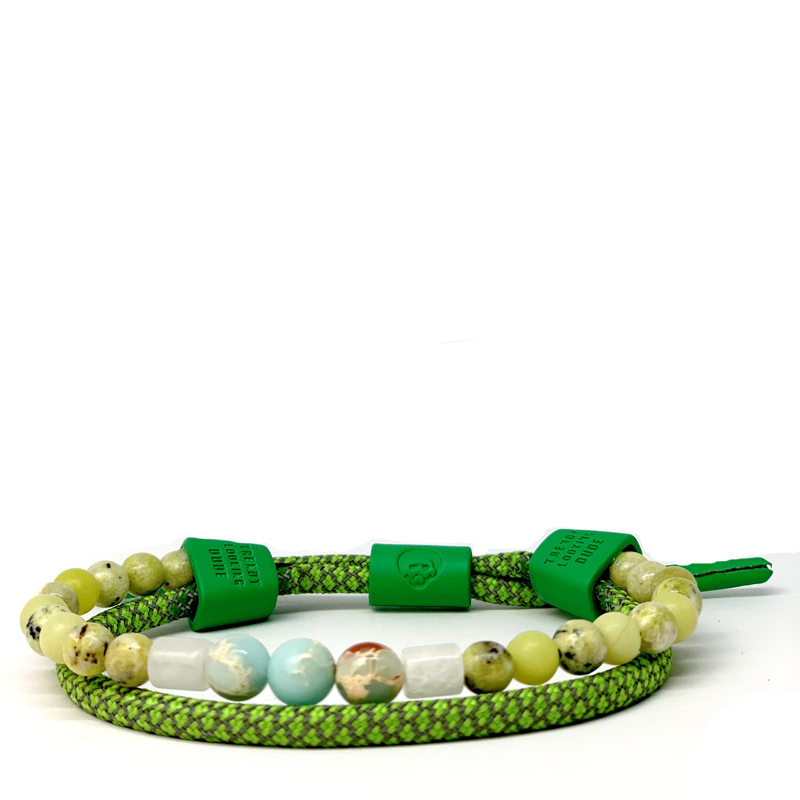 Beaded Stone Shoelace Bracelet FW21 M97