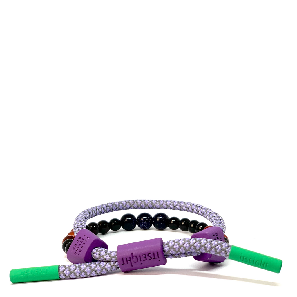 Beaded Stone Shoelace Bracelet FW21 M94