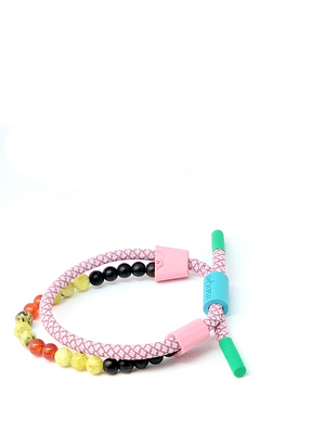 Beaded Stone Shoelace Bracelet FW21 M88