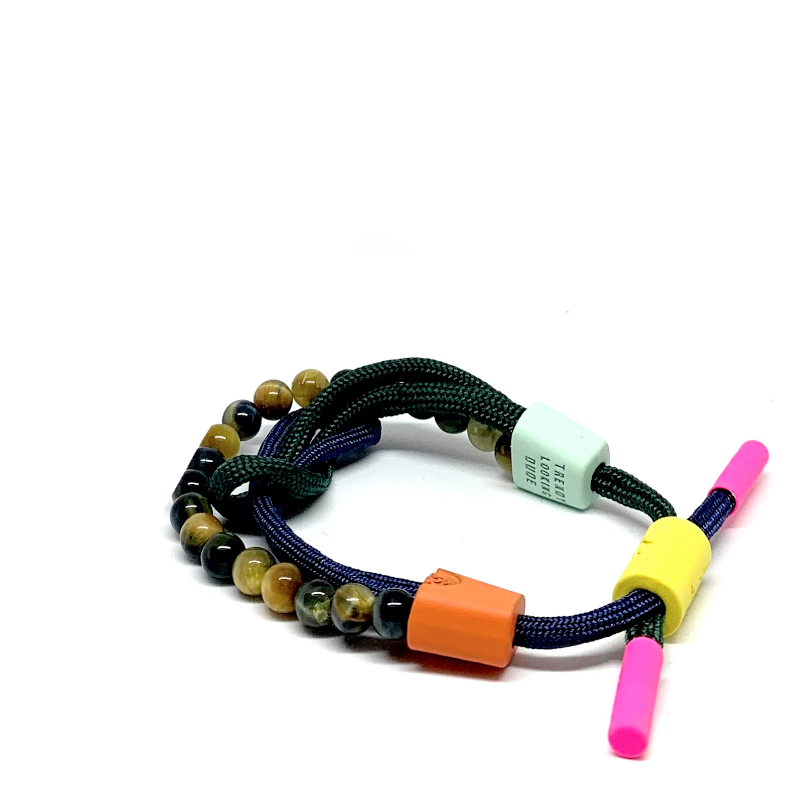 Products Beaded Stone Shoelace Bracelet TRENDY LOOKING DUDE