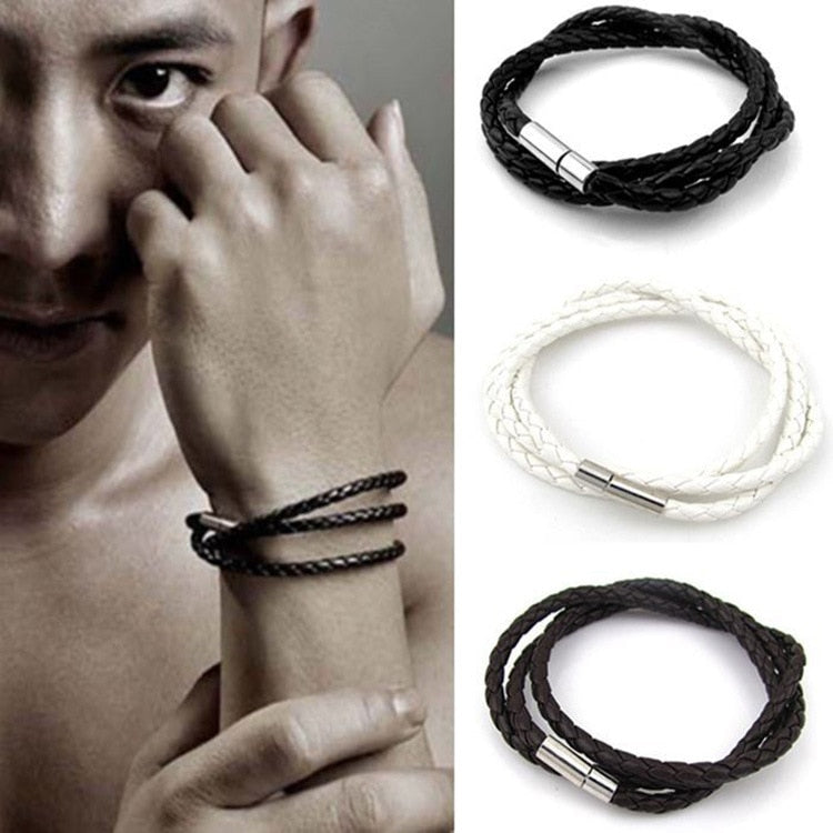 Multilayer Woven Leather Twist Rope - itseight