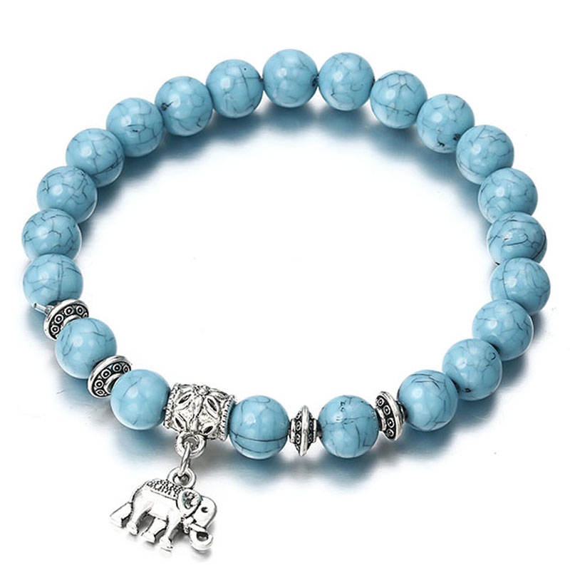 Elephant  Pendant Bead Bracelets - itseight