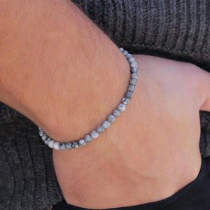 Minimalist 4 mm Natural Stone Beads Bracelet - itseight