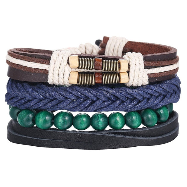 Vintage Layers Leather Bracelets - itseight